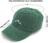 Vintage Baseball Cap Mens Peak Embroidery Baseball Hats Classic Washed Cotton Dad Cap Womens Outdoor Sports Cap Adjustable Green...