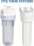 EcoPure EPW2F Premium Fact Universal Whole Home Filter (2 Pack), Dark Gray/Black...