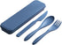 Reusable Travel Utensils Set with Case, Wheat Straw Portable Plastic Fork Spoons Knife Cutlery, Camping Eco-Friendly BPA Free Tableware for Kids A...