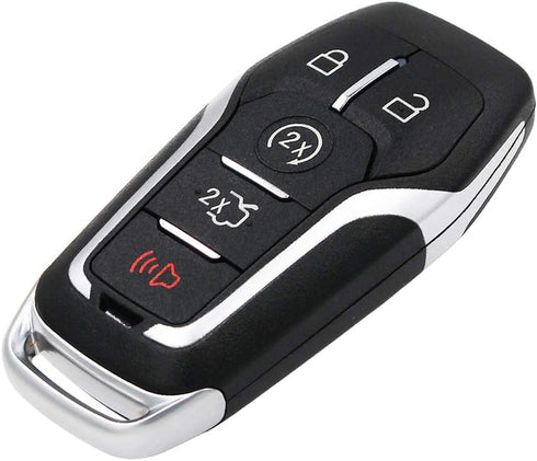Keyless Entry Remote Smart Key Fob Shell Case Button Pad Cover for Ford Fusion Mustang Explorer Lincoln MKZ MKC 2013-2017...