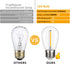 25 Pack Shatterproof & Waterproof S14 Replacement LED Light Bulbs 1W Equivalent to 10W, White Warm 2200K, Outdoor String Lights, Vintage LED Bulb,...
