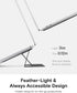 MOFT Laptop Stand for Desk, Adhesive Laptop Stand with 2 Adjustable Viewing Angles, Foldable and Portable Computer Stand Compatible with MacBook A...