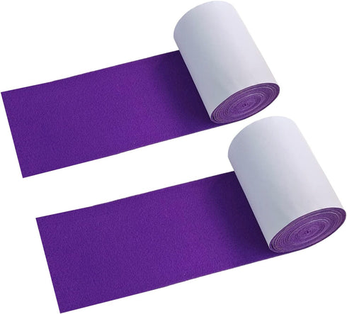2 Rolls Felt Adhesive, 4" x 98.4" Self Adhesive Felt Fabric, Felt Strips with Adhesive Backing for Art & Crafts, Jewelry Box Felt Liner (Purple)...