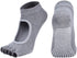 2 Pairs Toeless Yoga Socks Non-Slip Grips for Pilates Ballet Dance Barefoot Workout Cotton Open Toe Sports Socks...