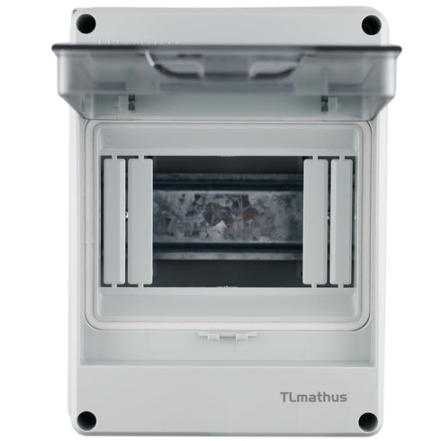 Breaker Box Circuit Breaker Distribution Box, Outdoor Waterproof with DIN Rail, Power Distribution Protection Box for Miniature Circuit Breaker, E...