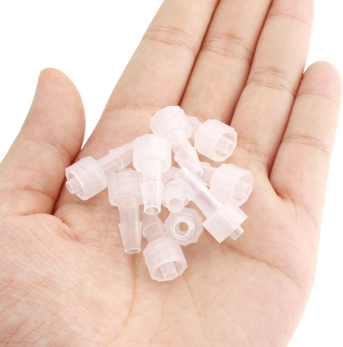 10pcs Male Luer Lock 3/16" Polycarbonate Hose Barb Adapter for Laboratory Biochemical Analytical Instruments...