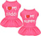2 Pieces Dog Dresses for Small Dogs Girl Spring Summer Dog Clothes for Chihuahua Yorkie I Love My Mom/Daddy Cute Dog Tutu Skirt Puppy Dresses Pet ...