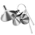 6 Pcs Stainless Steel Mini Funnels for Kitchen use. Large Tiny Small Funnel Set of 3, Metal Cooking Powder Food Grade Flask Funnels for Filling Bo...