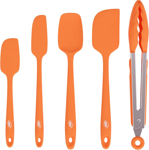 Kaluns Silicone Spatula Set, 4 Rubber Spatulas 600°F Heat Resistant, Nonstick Seamless Design with Stainless Steel Core, Dishwasher Safe, BPA free...