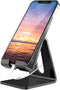 Crpich Acrylic Phone Stand, Ergonomic Design for Apple iPhone and Samsung Galaxy, Compatible with 4-8 Inch Screens, Black......