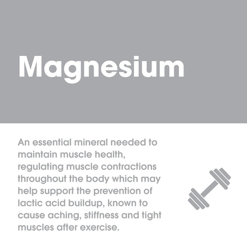 Active Recharge by Good 'N Healthy - Magnesium Supplement for Improved Muscle Function and a Healthy Heart, 100 Tablets...