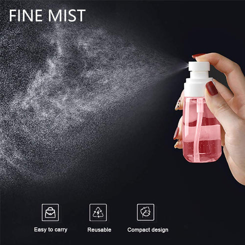 Cosywell Fine Mist Spray Bottle 3.4oz/ 100ml Empty Cosmetic Refillable Travel Containers Plastic Hair Spray Bottle Sprayer for Perfume Skincare Ma...