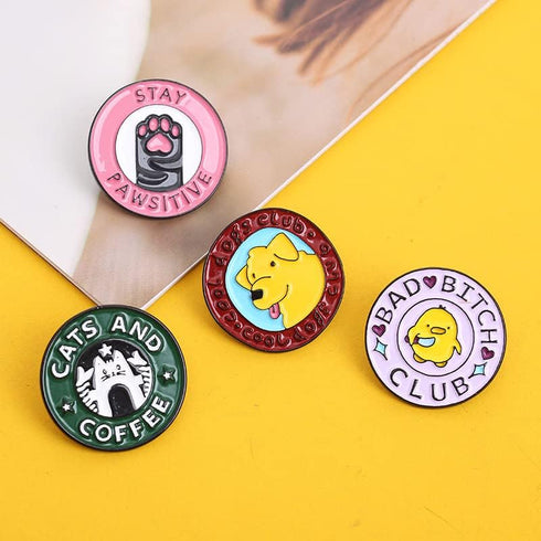 Cute Enamel Pins Cartoon Lapel Pin Brooch Badge for Backpack Jackets Funny Cat Pins for Gift DIY Accessory Clothing Bookbags Hat Decoration...