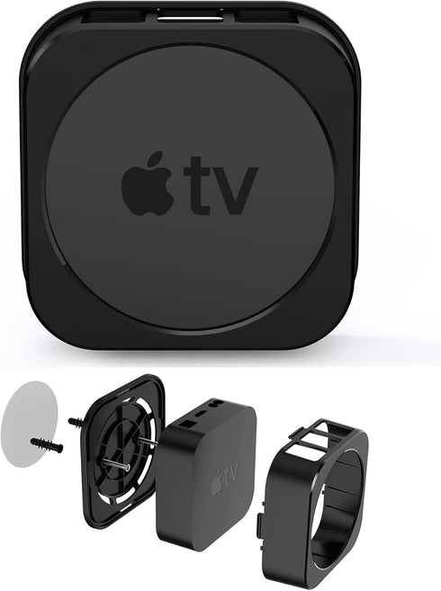 Wall Mount for Apple TV Anti-Theft Holder Fit for Ceiling Mount Compatible with Apple TV 2nd / 3rd / 4th / 5th Generation and Apple TV 4K/ HD(Incl...