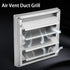 Louvered Outdoor Dryer Vent Cover Air Vent Duct Grill 100mm Stainless Steel Wall Air Vent Square Tumble Dryer Extractor Fan Outlet Outdoor Weather...