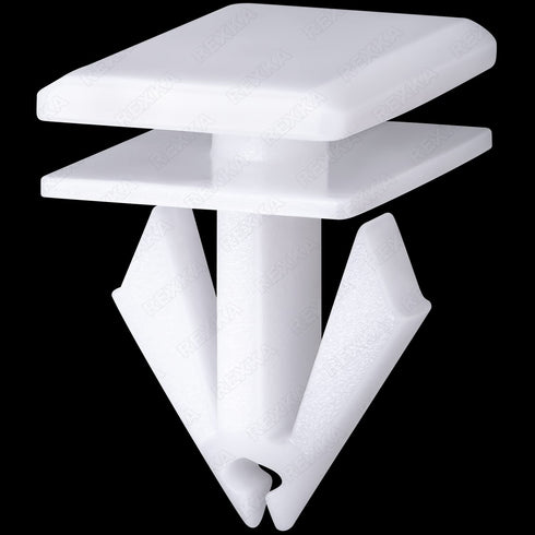 Rexka 20pcs Rocker Panel Moulding Clips White Nylon 68092697AA Compatible with Jeep Liberty Dodge Durango Charger Chrysler 300...