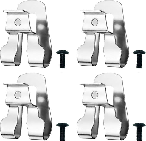 4PCS Belt Clip for Ryobi, Belt Hook with Screw for Ryobi and Ridgid 18 Volt Tools 633586002, 304 Stainless Steel Tool Belt Clip,Replacement Drill ...