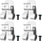 4PCS Belt Clip for Ryobi, Belt Hook with Screw for Ryobi and Ridgid 18 Volt Tools 633586002, 304 Stainless Steel Tool Belt Clip,Replacement Drill ...