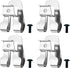 4PCS Belt Clip for Ryobi, Belt Hook with Screw for Ryobi and Ridgid 18 Volt Tools 633586002, 304 Stainless Steel Tool Belt Clip,Replacement Drill ...