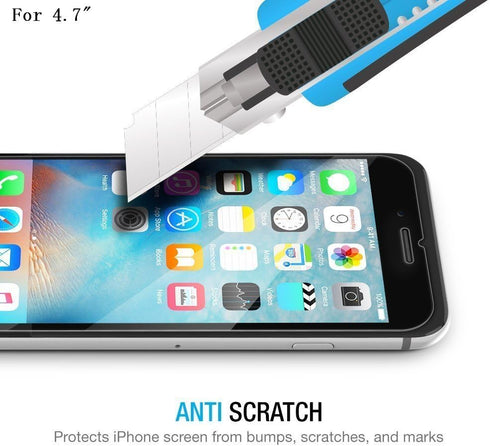 [2-Pack Screen Protector for Apple iPhone 7/iPhone6/iPhone6S(4.7 inch),Tempered Glass Film,Ultra Clear,Anti Scratch,Bubble Free,Case Friendly...