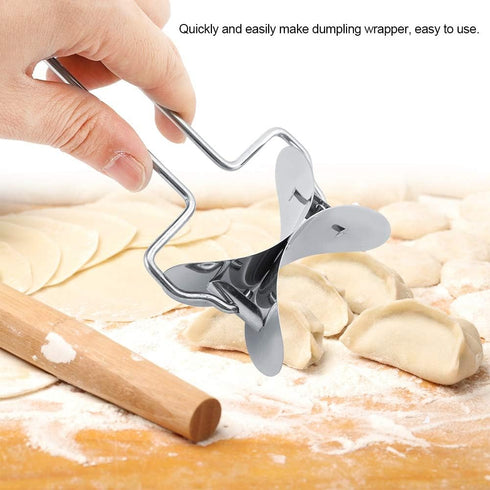 Stainless Steel Dumpling Wrapper Skin Dough Cutter Circle Roller Ravioli Dumpling Maker Cooking Utensils Kitchen Accessories...