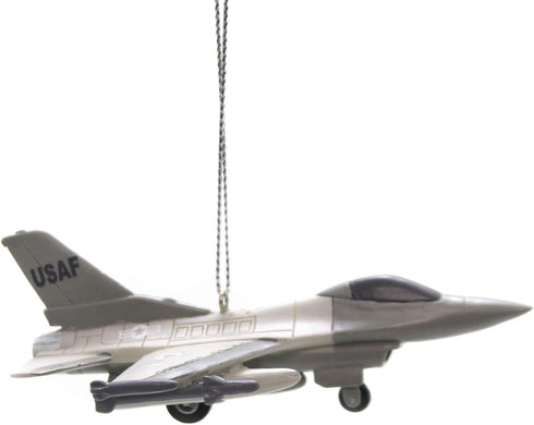 Kurt S. Adler United States Air Force Fighter Jet Resin, Christmas Ornament Military USAF Airforce 4.25in...