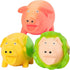 Squeaky Pig Dog Toys, 3 Pack Grunting Veggie Pig Dog Toy That Oinks for Small Medium Large Dogs, Durable Rubber Pig Squeaker Puppy Chew Toys, Late...