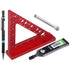 Small Carpenter Square Woodworking - Small Square Tool with Fixed Angle Pin and 0.9mm Mechanical Pencil - Precision Accurate Mini Carpenter Square...