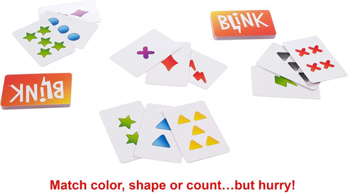 Mattel Games Reinhard Staupe's Blink Family Card Game, Travel-Friendly, with 60 Cards and Instructions, Great for 7 Year Olds and Up...