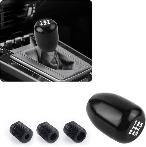 Car Gear Shift Knobs,Stylish Aluminum Alloy Manual Shift Knob 5 Speed for Car Decorations & Comfortable Touch,Universal Car Accessories Interior S...
