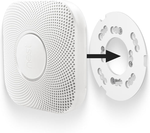 Mounting Plate Replacement for Google Nest Protect 2nd Gen(Wired&Battery) - Replacement Backplate for Nest Detector Models 06A & 06C, White...