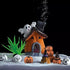 Cartoon Pumpkin House Set, 5 in 1 Resin Aquarium Decoration Simulated Ornament Hiding for Fish Shrimp...
