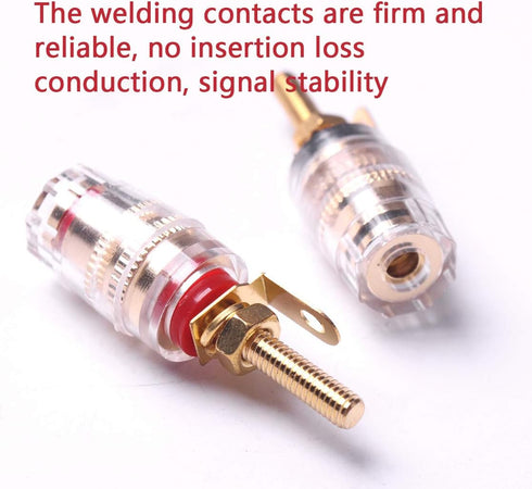 Atoplee Speaker Terminal Binding Post 5 Pair Banana Plug Socket Connector for Amplifier Speaker Terminal Connector...