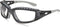 Bollé Safety 253-TR-40085 Tracker Safety Eyewear with Black/Gray Polycarbonate + TPE Full Frame and Clear Lens...