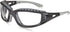 Bollé Safety 253-TR-40085 Tracker Safety Eyewear with Black/Gray Polycarbonate + TPE Full Frame and Clear Lens...