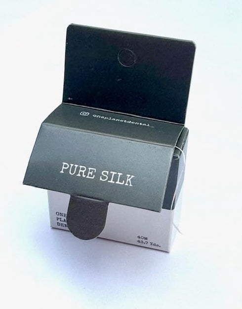 Biodegradable Silk Dental Floss |Zero Waste Floss | NoPFAS |Teflon Free Floss | Peppermint Oil | 43 Yards | Shatter Proof Cardboard Box | Plastic ...