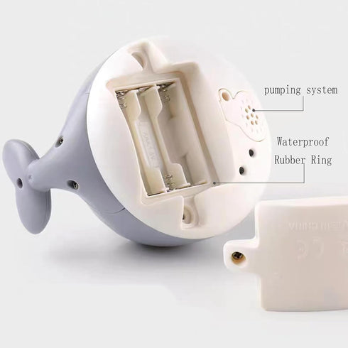 Baby Bath Toys,Bath Toys for 2 3 4 Year Old Baby Electric Induction Water Spraying Small Whale Seven Color Cycling Lights Induction Sprinkler Bath...