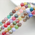 Cadikez 400PCS Natural Stone Beads 8MM Smooth Round Agate Gemstone Beads Spacer Beading Colorful Loose Beads Charms for DIY Bracelet Necklace Earr...