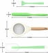 Kitchen Silicone Utensils Set,4 Pcs Silicone Spatula,Fine mesh stainless steel colander Kitchen Cooking Utensils Brush, Kitchen Spatula Cookware U...