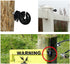 VinBee 20pcs Black Electric Fence Insulator Screw-In Insulator Fence Ring Post Wood Post Insulator Fence Post Insulator...