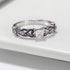 Ginger Lyne Collection Cherri Purple Princess Cut Engagement Wedding Band Bridal Set...