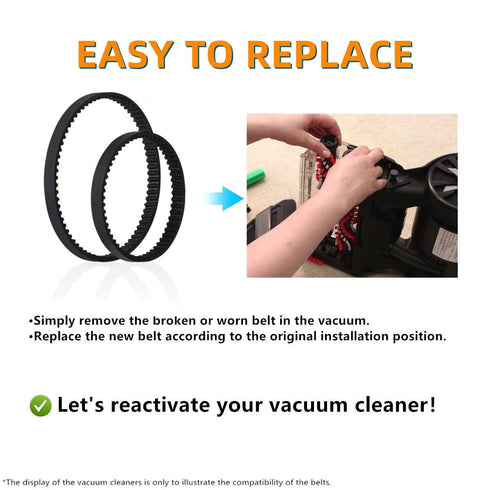 Replacement Belt Set for Bissell ProHeat 2X Revolution Pet Carpet Cleaner Model 1548 1551 1551W 1550 Series, Replace Parts 1606419 and 1606418...