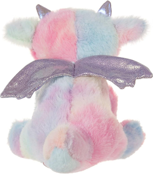 Apricot Lamb Toys Plush Colorful Plush Dragon Dinosaur Stuffed Animal Soft Cuddly Perfect for Child (Colorful Plush Dragon, 8 Inches)...
