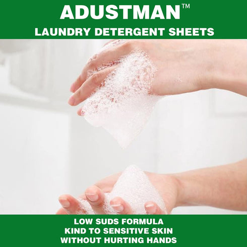 Laundry Detergent Sheets (Strips) Liquidless 62 Loads Fresh Eco Friendly Hypoallergenic Kind For Sensitive Skin,Plastic Free Low Sudsing Washing S...