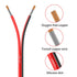 14 Gauge 2 Conductor 15FT Red Black Silicone Parallel Oxygen Free Tinned Copper Electrical Wire for LED Strips Lamps Lighting Automotive 14/2-15FT...