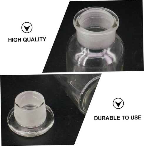 1pc Reagent Bottle Powder Container Clear Liquid Storage Bottles Lab Vials Small Apothecary Jars Lab Bottles & Jars Vials Empty Medicine Bottle So...
