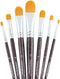 Transon 7pcs Artist Filbert Paintbrush Set for Acrylic Watercolor Gouache Oil and Body Painting...