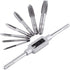 JONMON 8Pcs Metric Tap Set, M3-M12 Hand Screw Thread Plug Taps with Adjustable Thread Tap Reamer Wrench Milling Machine Tapping Kit for Woodworkin...