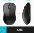 Rapoo 1680 Silent Wireless Mouse, 2.4GHz Cordless Mouse with USB Receiver, 1K DPI, 3 Buttons Computer Mouse with 12M Battery Life, Ambidextrous Co...