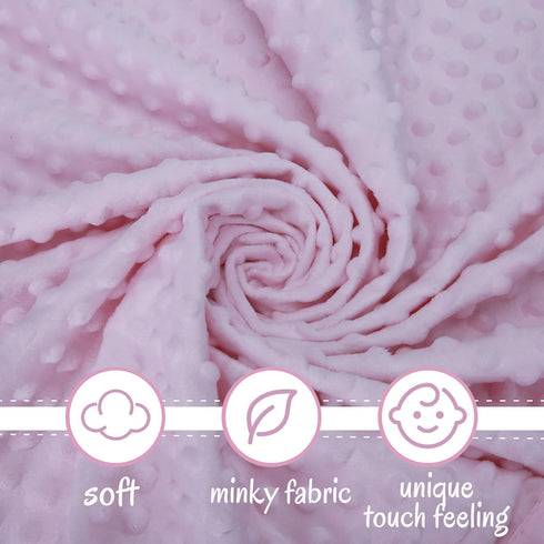Pro Goleem Loveys for Babies Bunny Security Blanket Baby Girl Gifts Newborn Soft Pink Lovie for Infant and Toddler Snuggle Toy Stuffed Animal, Pin...
